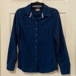 Converse Long Sleeve Top in Dark Blue